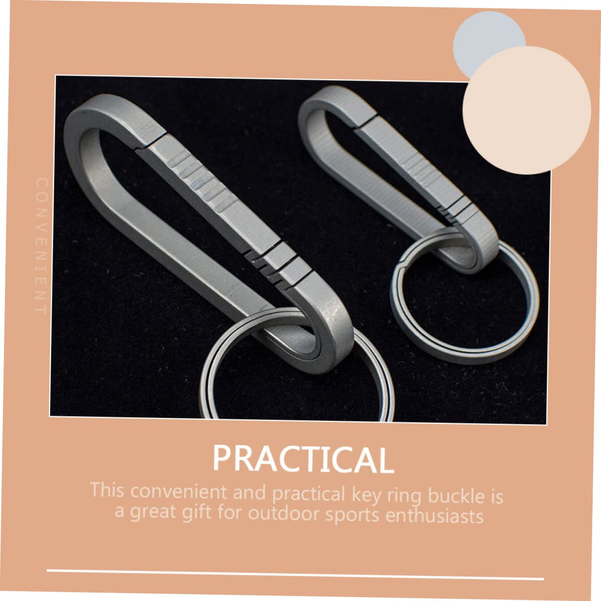 BESPORTBLE Portachiavi con Clip Portachiavi Resistente per Attività Outdoor per Escursionismo Campeggio