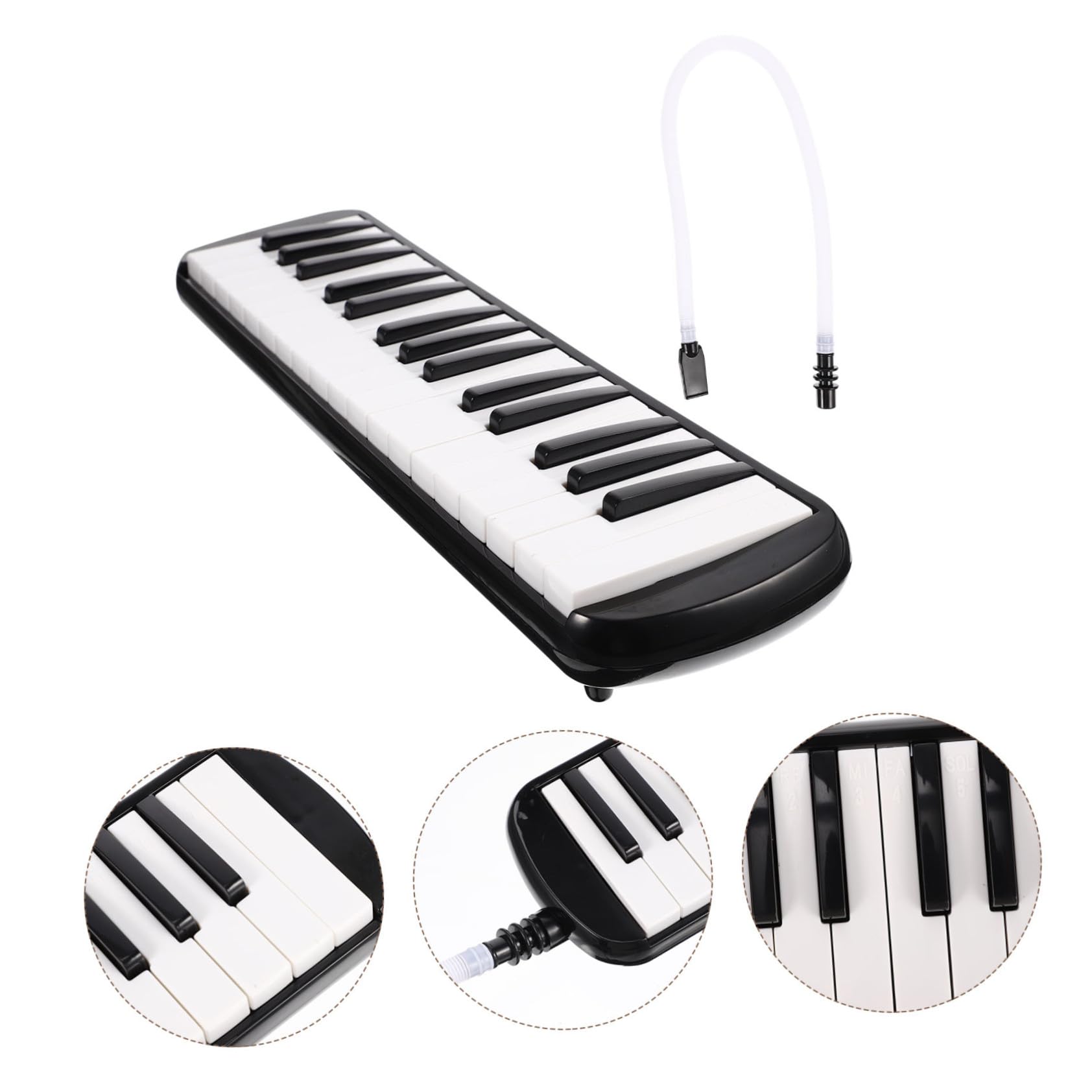 Cabilock Melodica Tasti Strumento Melodico per Ragazzo Ragazza Principianti Adulti Bocchini Realizzata Materiali di Robusta e Durevole