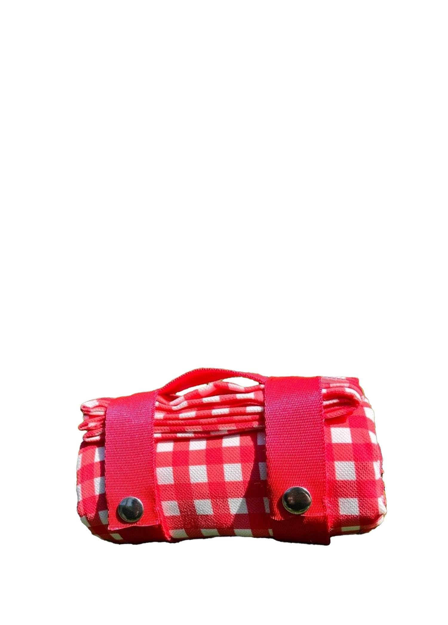 Urban Badger Kırmızı Piti Kareli Artha Piknik Örtüsü 150x150 Cm, Dayanıklı Kamp Ekipmanları, Kamp Aksesuarları