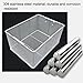 Medical 304 Stainless Steel Instrument Operation Sterilization Mesh Basket, Instrument Tray Sterilization Baskets with Handle,for Hospitals, Laboratories, Industries(30 * 20 * 15cm)
