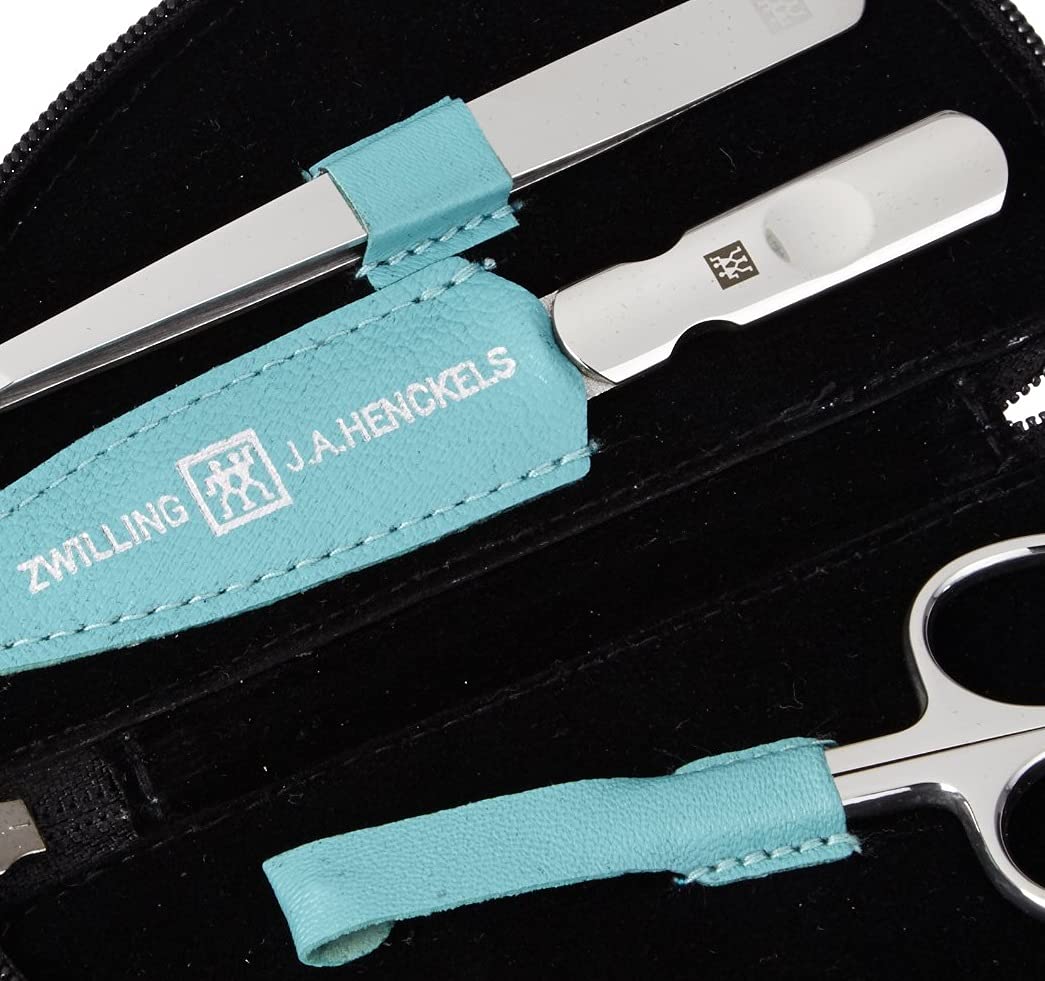 Zwilling x Kinder Maniküre Set 3-teilig, Ziegenleder, Silber, 4