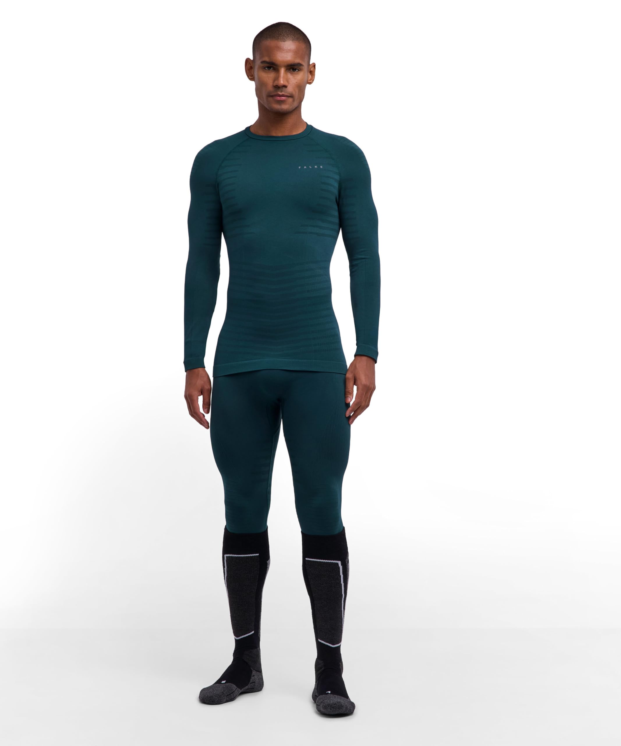FALKE Mężczyźni Maximum Warm Round Neck szybkoschnące termoaktywne