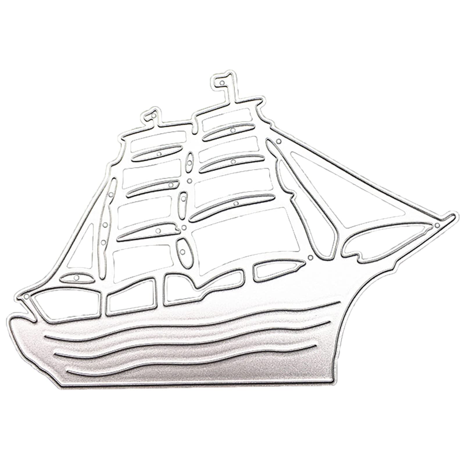 Xjdzineq Sailing Ship Cutting Dies Ship Embossing Die Cuts Scrapbooking Template for Kid Adult Card Making Paper Card Making Cutting Dies