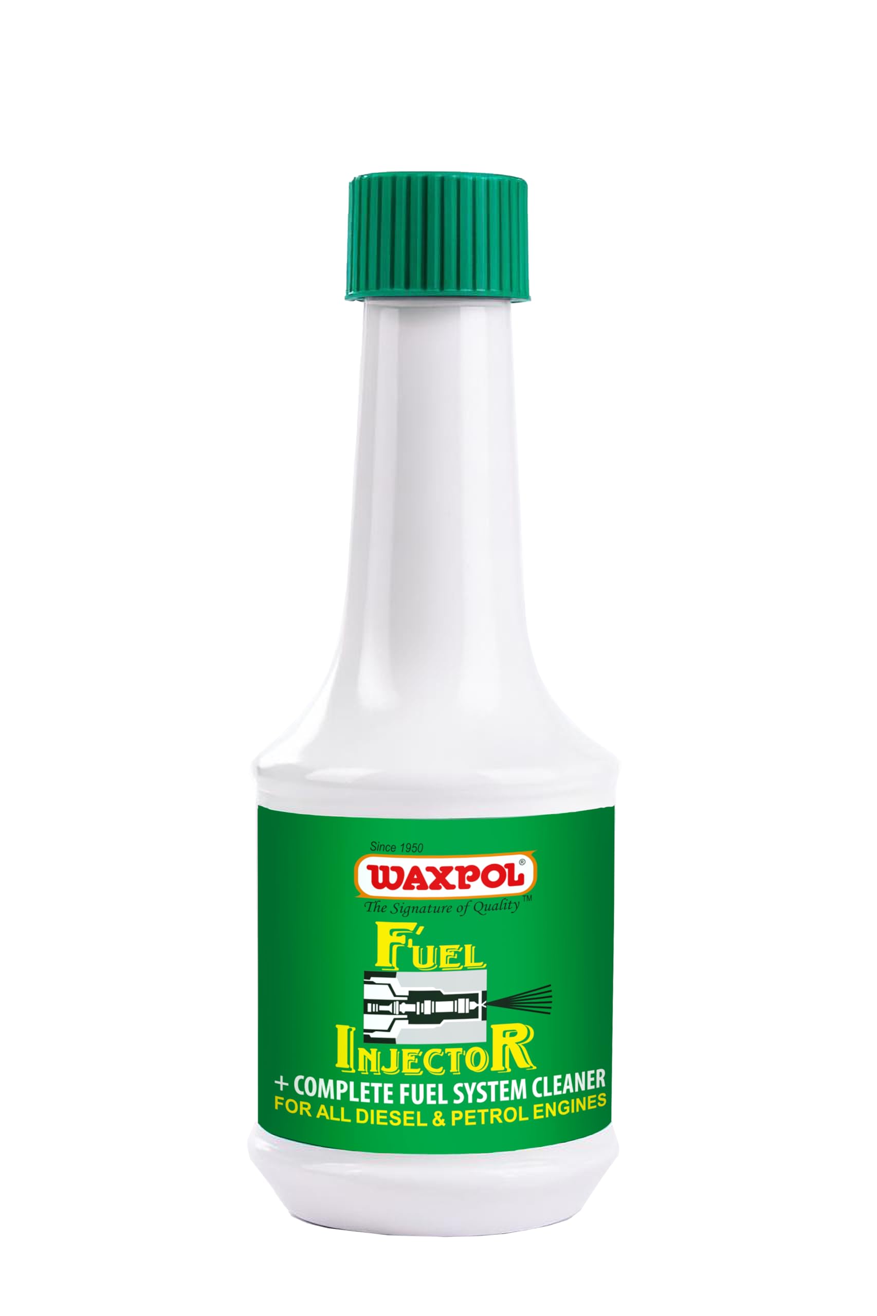 Waxpol Fuel Injector Cleaner 250 ml | Petrol & Diesel Engine Cleaner | Removes Carbon Deposits | Improves Mileage & Engine Performance | Suitable for Cars & Bikes