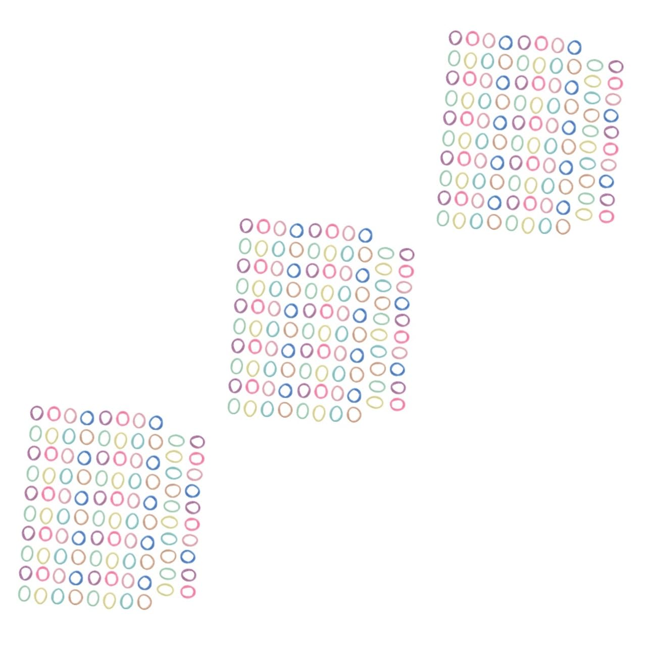 Beavorty 3 Set Di Fasce Elastiche Per Per Ragazze Spesse Elastiche Senza Cuciture Per Per Donne Sfuse Cravatte Per Coda Di Cavallo Scrunchies A Spirale 100 Pezzi * 3