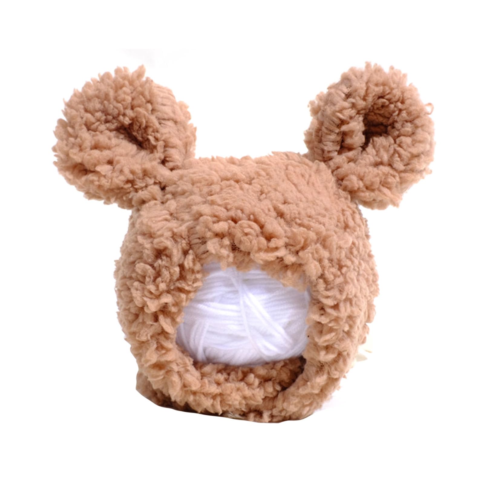 YPBEW Cute Bear Ear Shape Hat for Cat, Dog Christmas Cosplay Warm Headwear Costume Pet Accessories for Small Animals