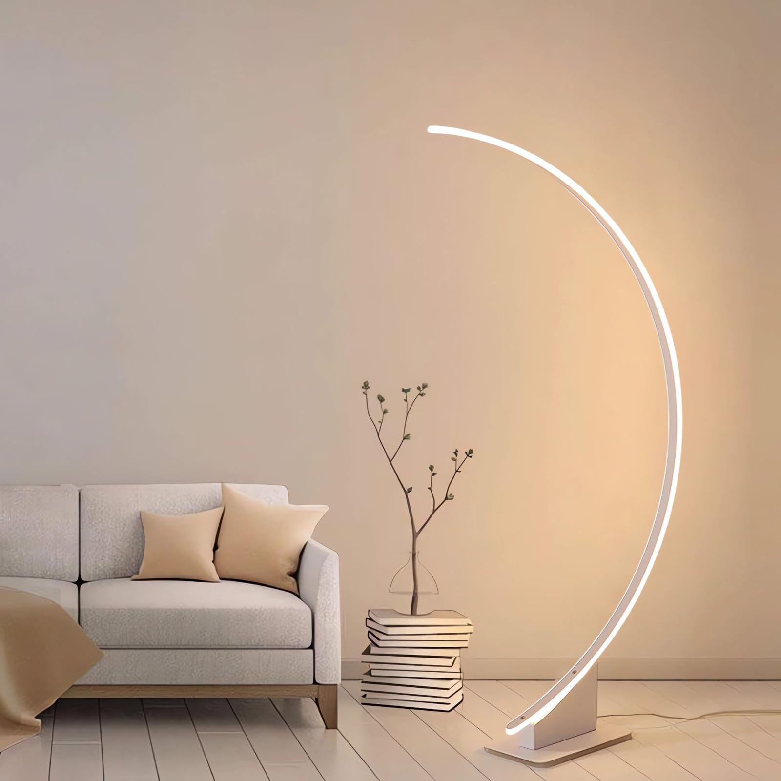 Lampadaire arc LED moderne RVB dimmable salon salle à manger - 8