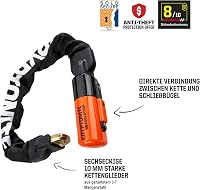 Kryptonite Evolution Series 4 Mini kerékpárlakat integrált lánccal fekete 2