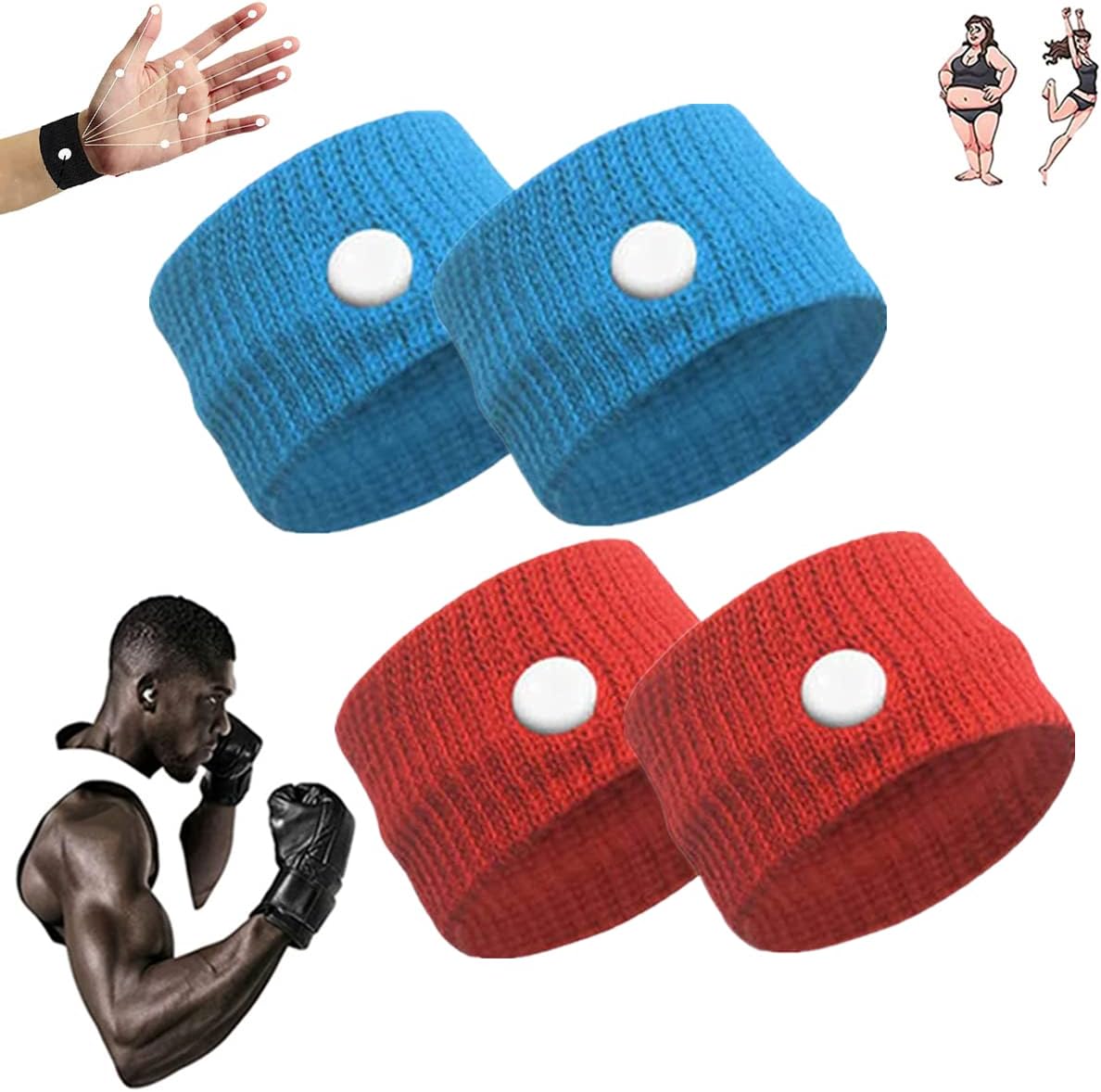Weimax Sugar Control Wristband,Blood Sugar Control Wristband,Healthify Sugar Control Therapeutic Wristband for Everyone (Y-2Pairs)