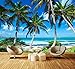 Produktbild Fototapete Palmen an einem tropischen Strand Vliestapete Wandtapete - Tapete - Moderne Wanddeko - Wandbilder - Fotogeschenke - Wand Dekoration, wandmotiv24, Größe: XL 350 x 245 cm - 7 Teile - Vlies