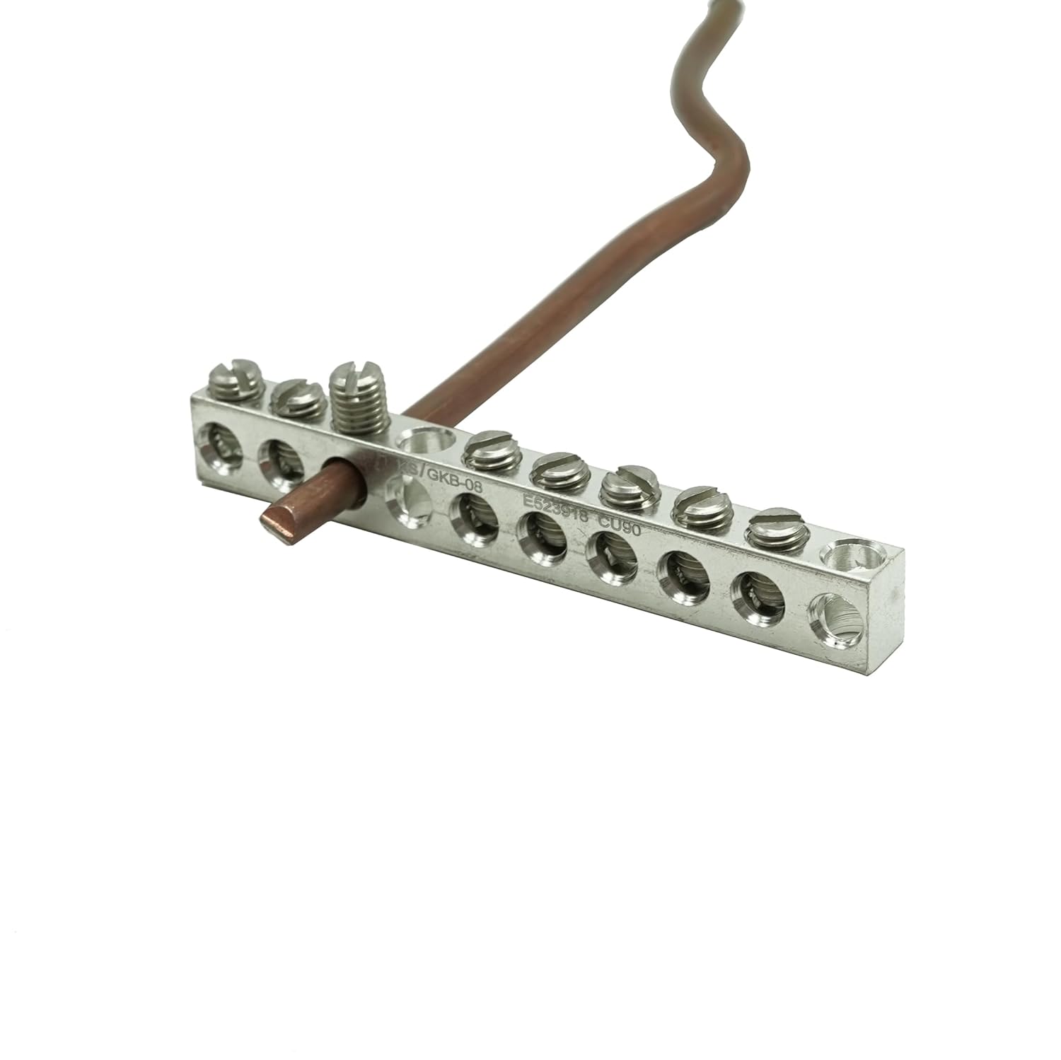 GOUNENGNAIL-UL Certified 8 Terminal Ground Bar Kit, Max Wire Dia 4AWG (10)