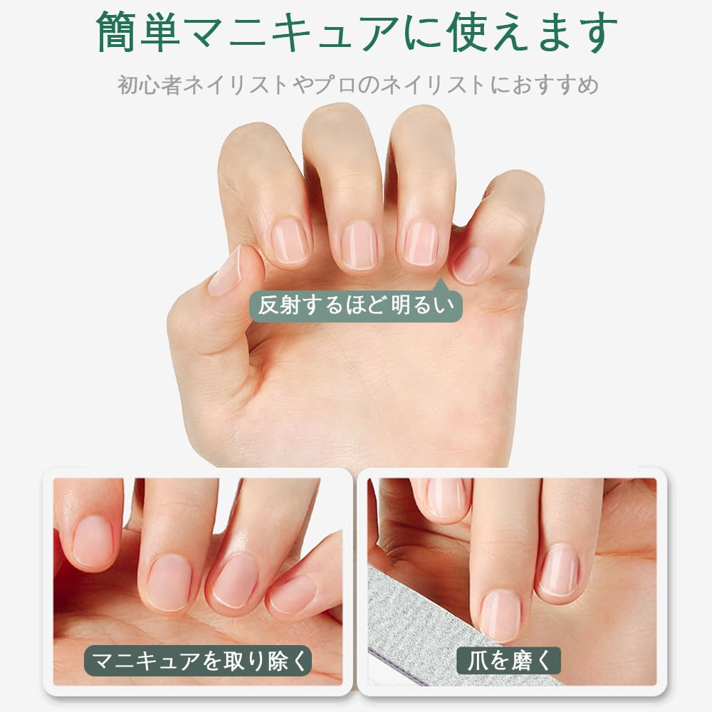 Amazon.co.jp: ネイルファイル 3枚セット 100G/180G ジェルネイル オフ