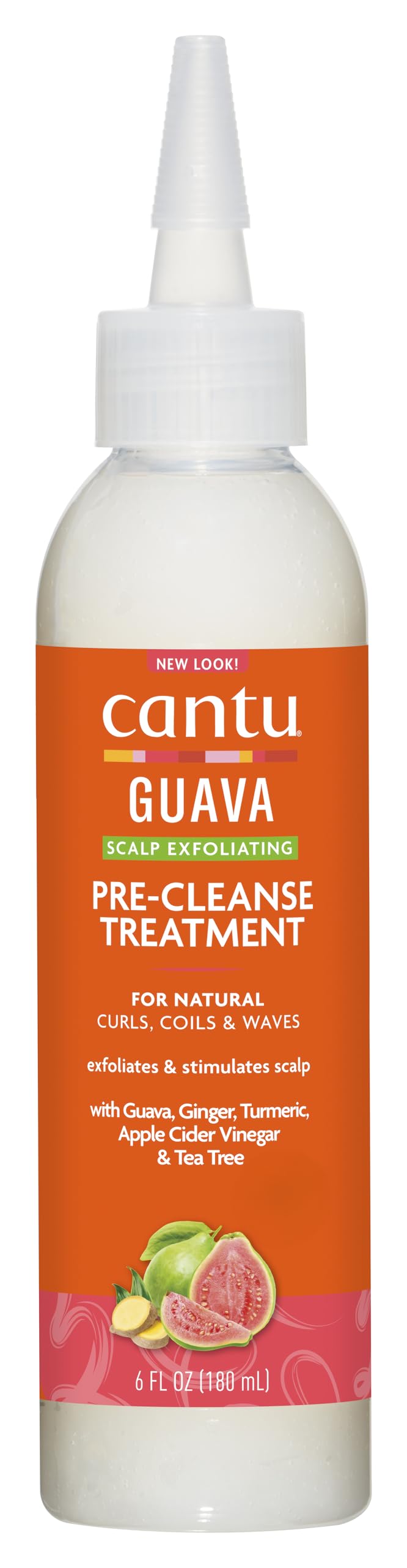 Cantu Guava & Ginger, Scalp Exfoliating Pre-Poo Treatment, 6 fl oz (180 ml)