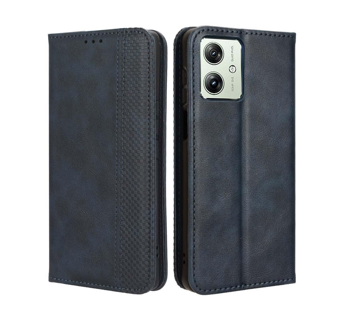 XINYEXIN Funda Para Motorola Moto G54 5G, Carcasa Tipo Libro De Piel PU Con Bloqueo RFID, Soporte, Ranuras Para Tarjetas, Protección Completa - Negro