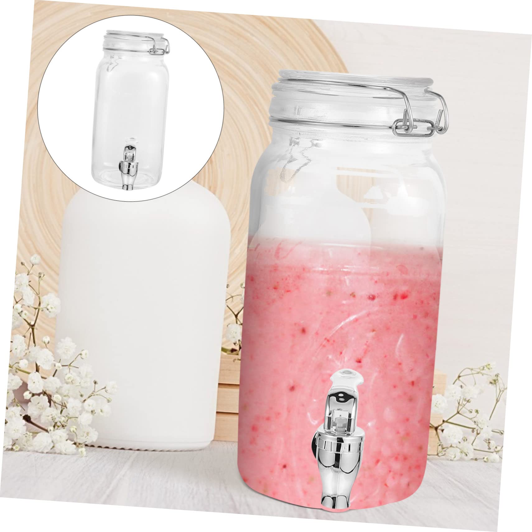 Dispensador de Bebidas con Grifo de Vidrio 1l 1 Pieza