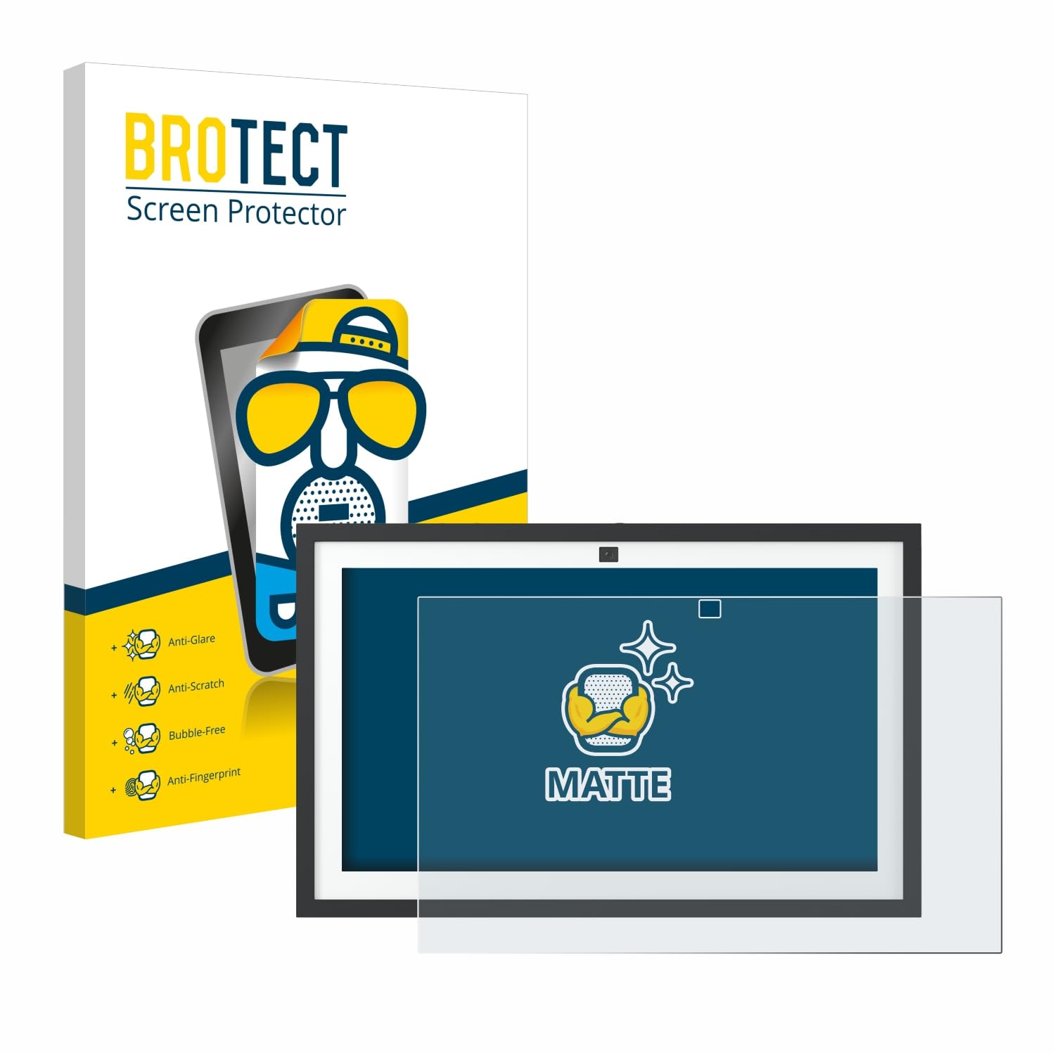 BROTECT Protector Pantalla Anti-Reflejos para Amazon Echo Show 15 2024 Película Mate Anti-Huellas