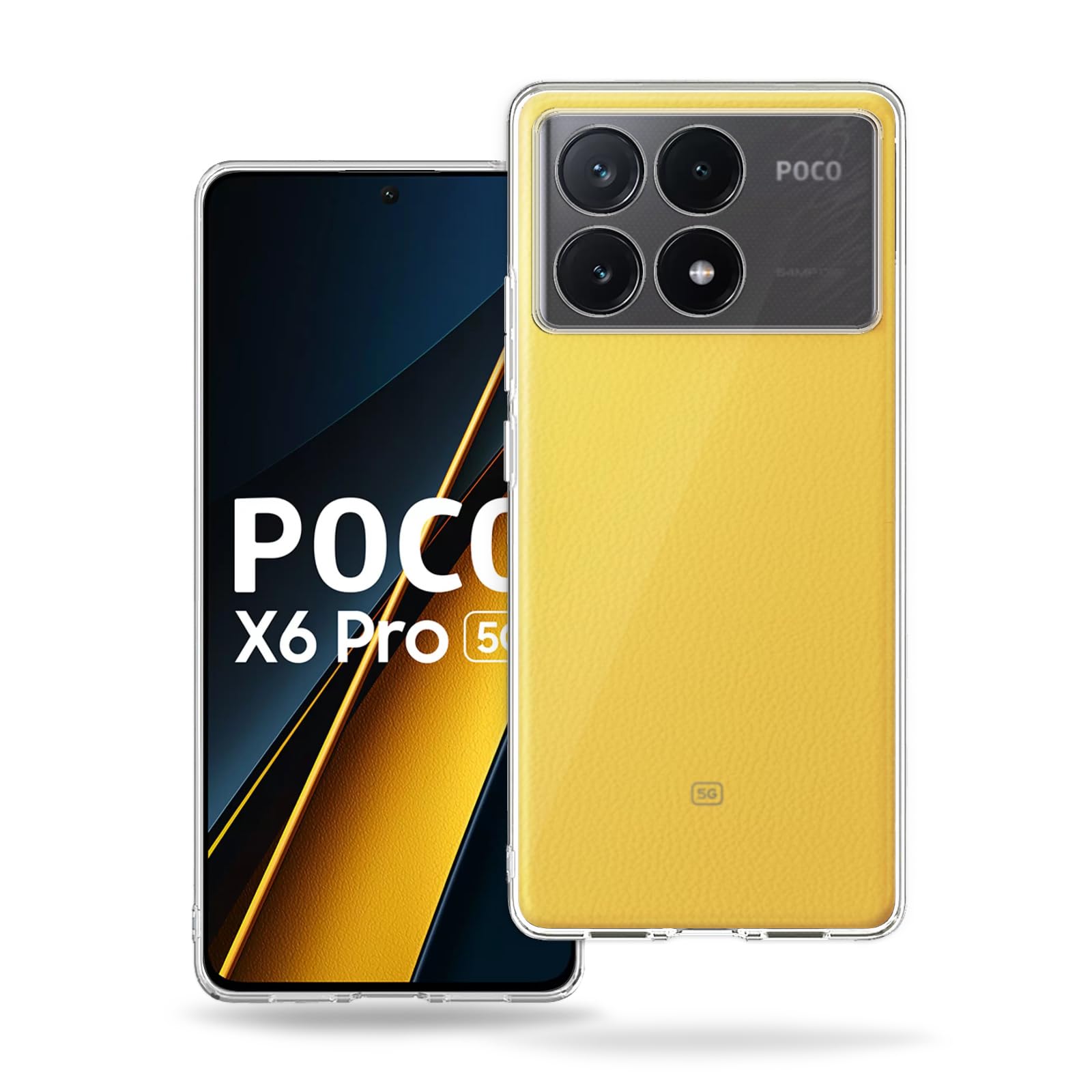 Plus Clear Transparent Back Case Cover for Poco X6 Pro 5G | Full Device Protection | Shockproof TPU | Flexible Silicone Back Cover Case – Transparent (B0D2R6KHVT) Amazon Price History, Amazon Price Tracker