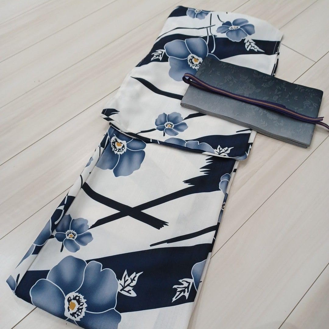 ラスト♬完売 新品☆呉服屋♪吸水速乾！大人清楚な夏着物 浴衣３点セット Amazon.co.jp: 吸水速乾・大人上品な夏着物 浴衣3点セット : ファッション