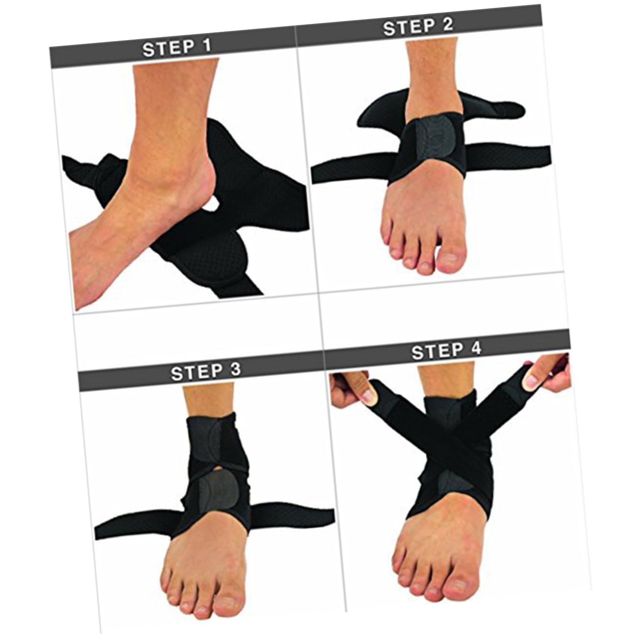 NULYLU Nkle Sprain Injury Recovery Brace Compression Ankle Support for Men Women Breathable Material for Comfort