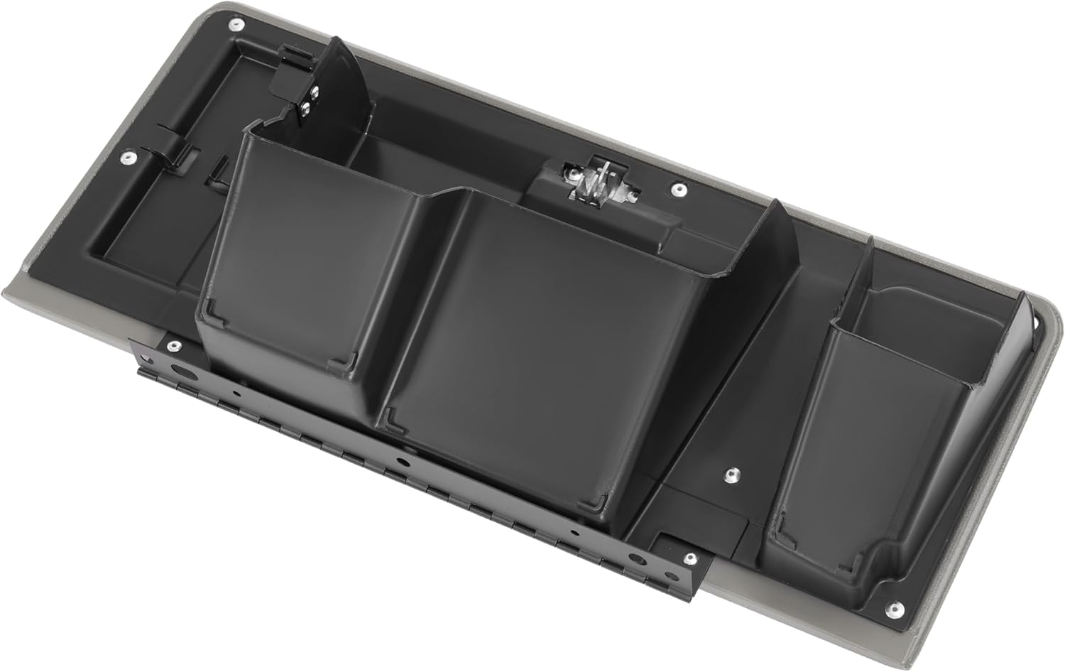 ALMULOO Glove Box Lid Compatible with 2003 2004 2005 2006 2007 Chevy Chevrolet Silverado GMC Sierra 1500 2500 3500 HD Classic Plastic&Steel Replacement for 15807879