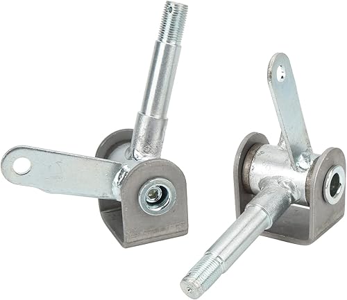 Miniatura 5 de Juego de husillos para Go Kart, 4.5 pulgadas x 58 pulgadas, 2 piezas de soporte de husillo de aleación de acero derecho izquierdo para accesorios de