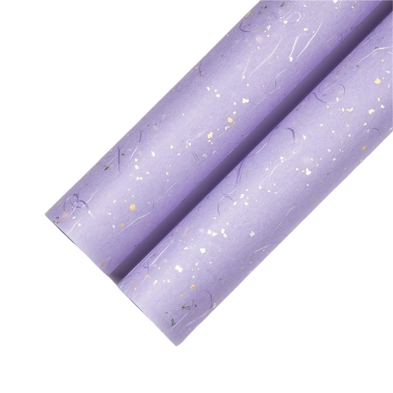 Baumwoll-Blumen-Verpackungspapier-Blatt Blumen-Geburtstagsgeschenkpapier, 60 cm x 60 cm, 5 Rollen, mehrfarbig
