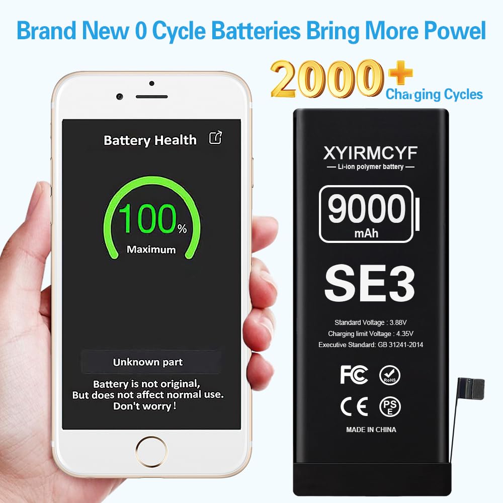 Amazon.com: XYIRMCYF 9000mAh Super Capacity Battery