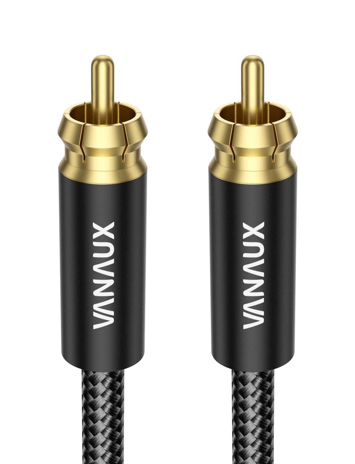 VANAUX Subwoofer Cable Digital Audio Coaxial Cable [24K Gold Plated Connectors] S/PDIF RCA to RCA Cable for Home Theater, Soundbar, Projector, Gaming Console, Amplifier, Speaker (1.5feet/0.5m)
