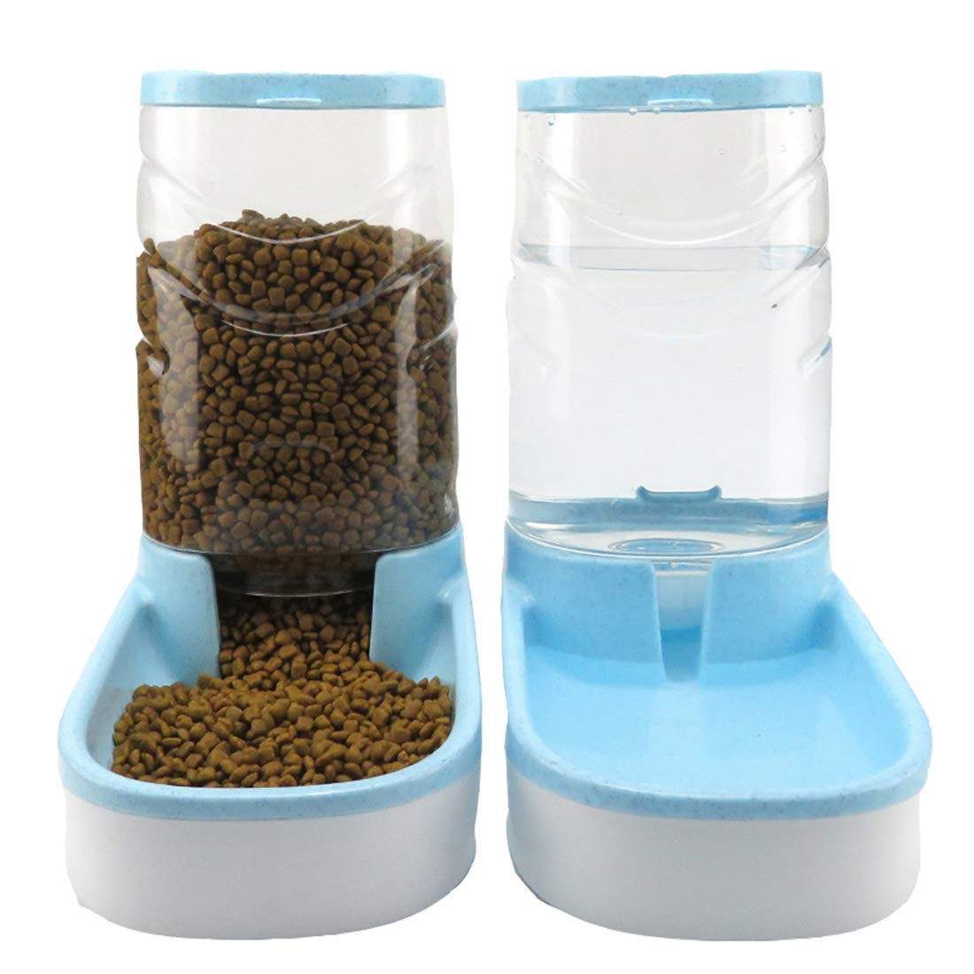 Mascotas Gatos Perros Riego Automático Y Alimentador de Alimentos 3.8 L con 1 Dispensador de Agua Y 1 Alimentador Automático para Mascotas
