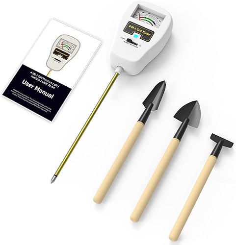 Medidor de humedad para plantas, medidor de pH del suelo para jardín, medidor de humedad del suelo para plantas de casa, probador de humedad del
