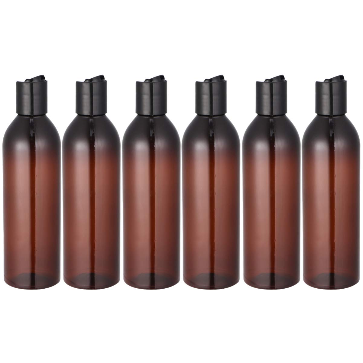 Flacons souples en plastique avec bouchon à rabat pour crèmes 6pcs