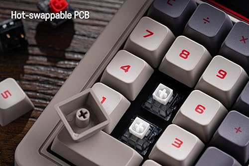 Miniatura 6 de 8Bitdo Numpad mecánico retro de 18 teclas, compatible con PC Numpad y modo de calculadora estándar, intercambiable en caliente, botón de acceso