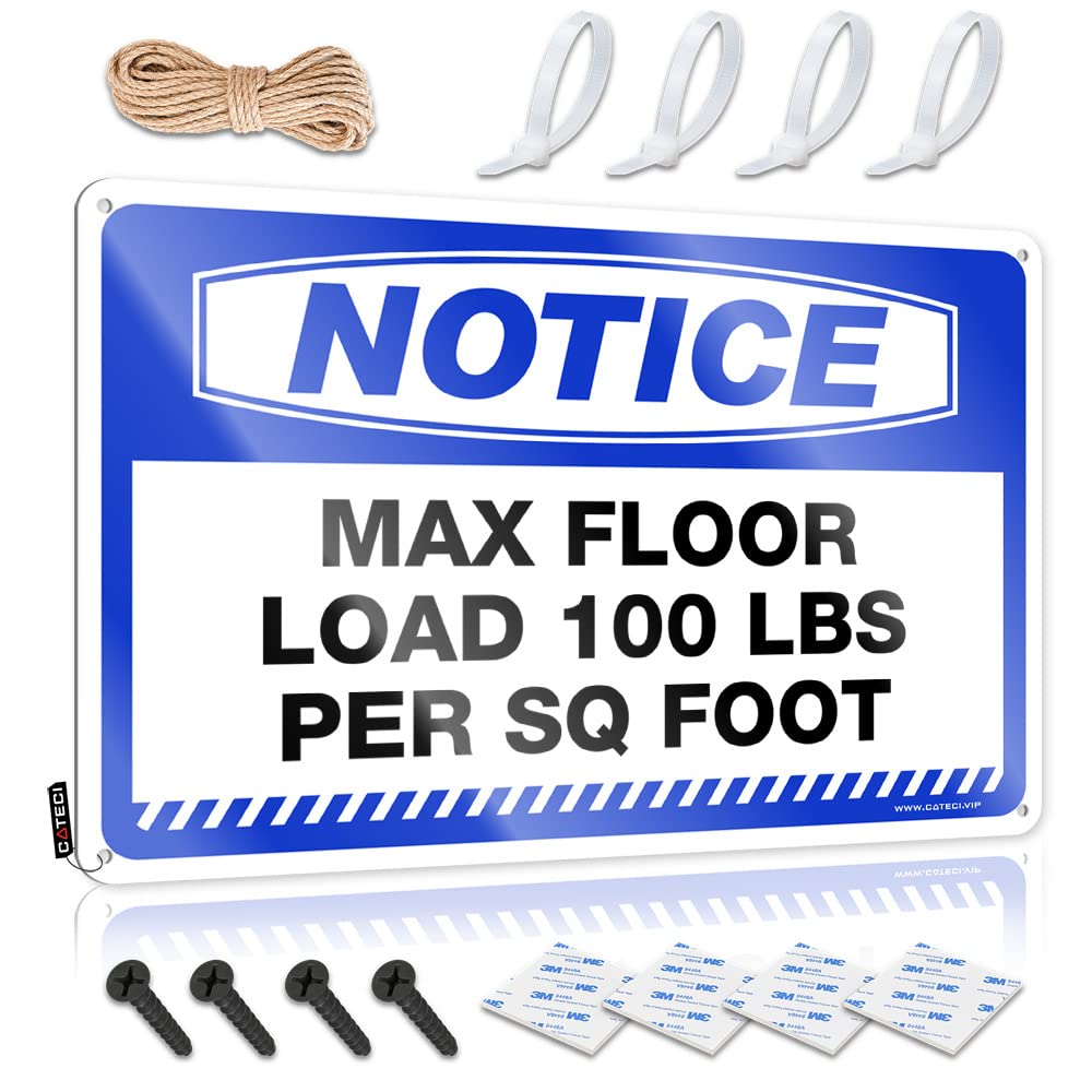 Cool Room Stuff Designer Poster | Notice Max Floor Load 100 Lbs Per Sq Foot Faded Decorative Wall Art Ready To Hang For Beach(30X40CM)