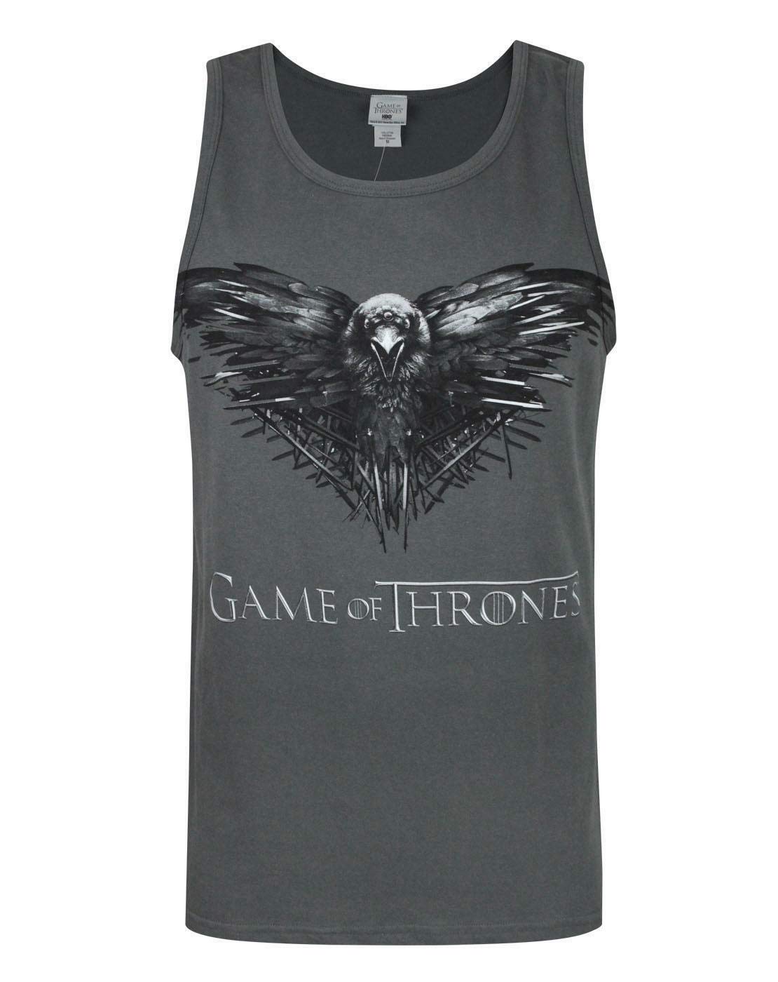 Game Of Thrones Men's Charcoal Three Eyed Raven Vest