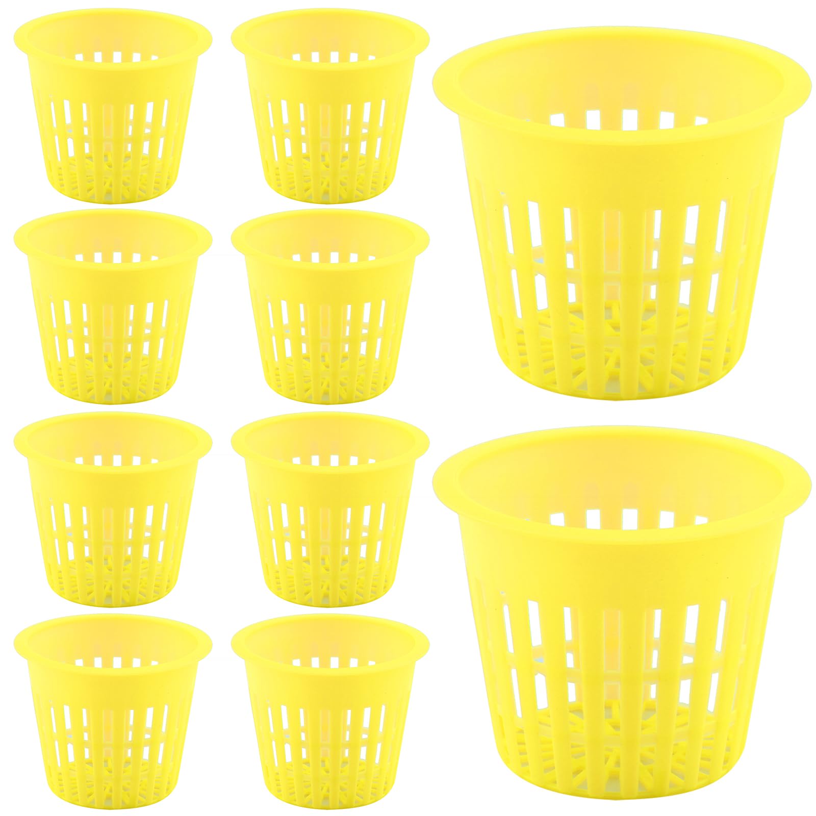 100 Confezioni da 2.36 Pollici a Rete Fessura Maglie Larghe Filtro per Piante Secchiello