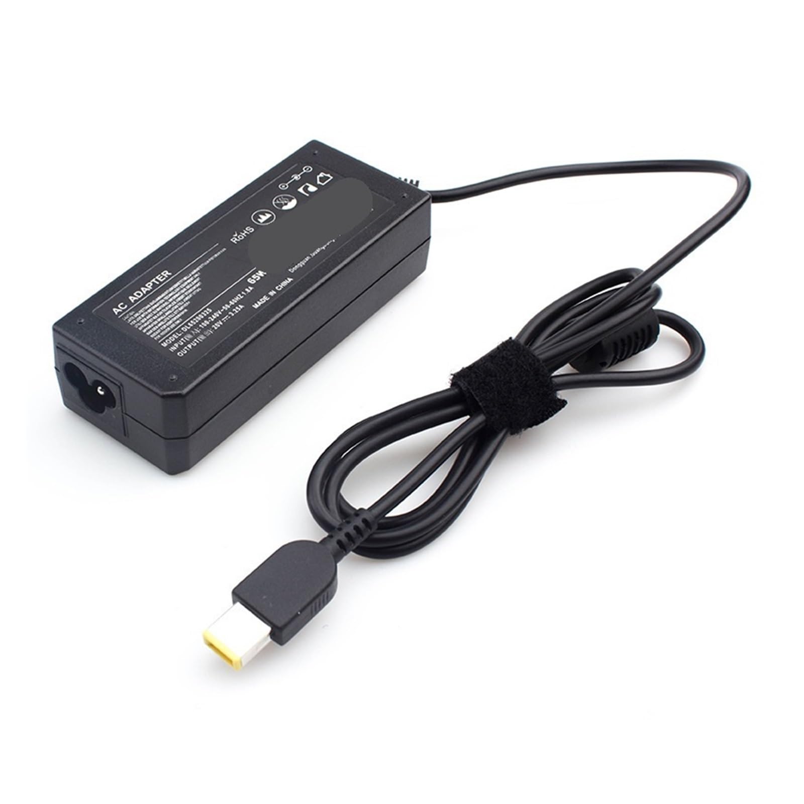 Adaptador de corriente 65W con conector rectangular que soluciona apagones de tu ordenador