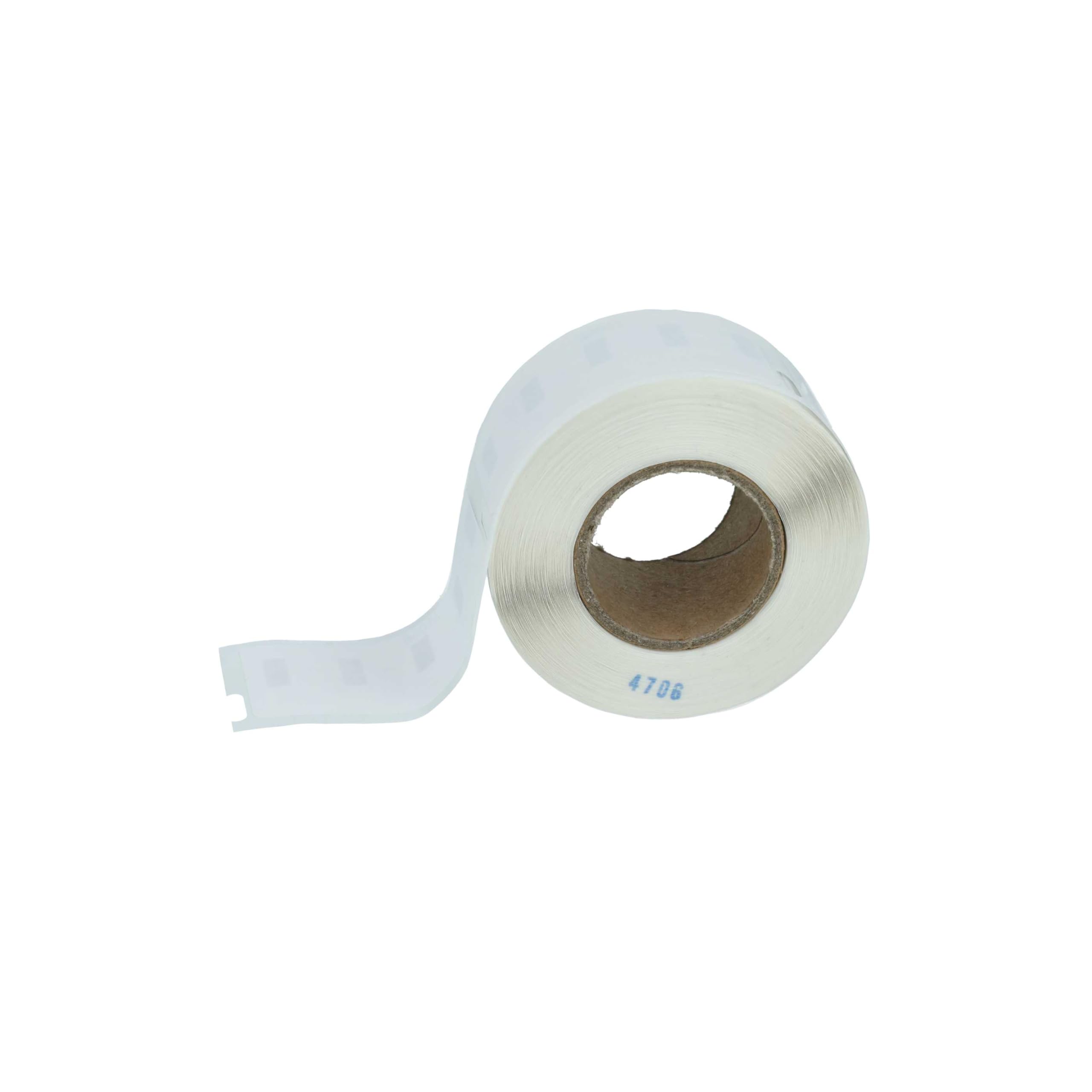vhbw 50x rotolo etichette 12mm x 50mm (220 etichette) sostituisce Dymo 99017 per etichettatrice bianco