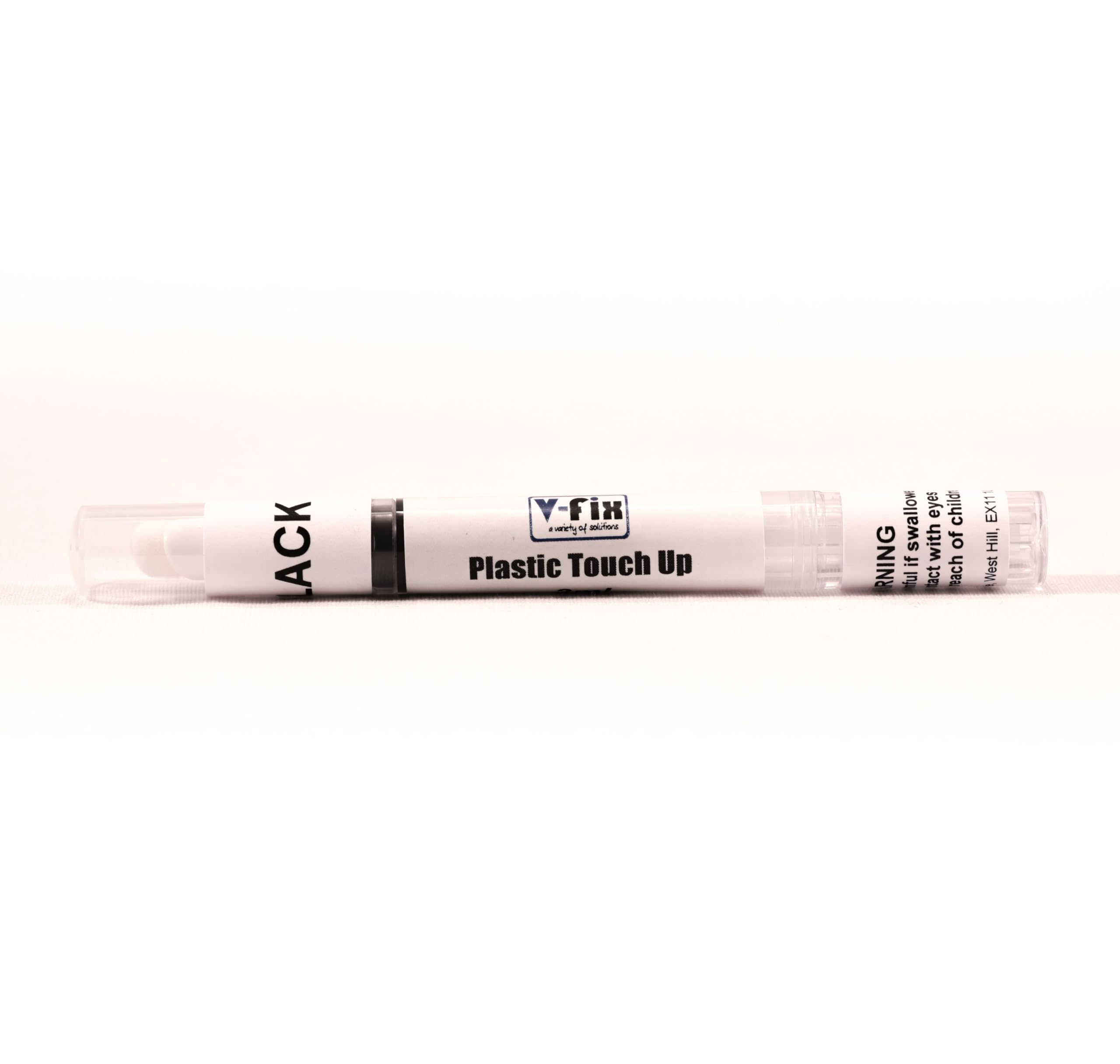 V-Fix Black Plastic Touch Up Pen - All In One Paint, Water Based, Interior & Exterior Repair, Water Resistant - 3Ml (Black)