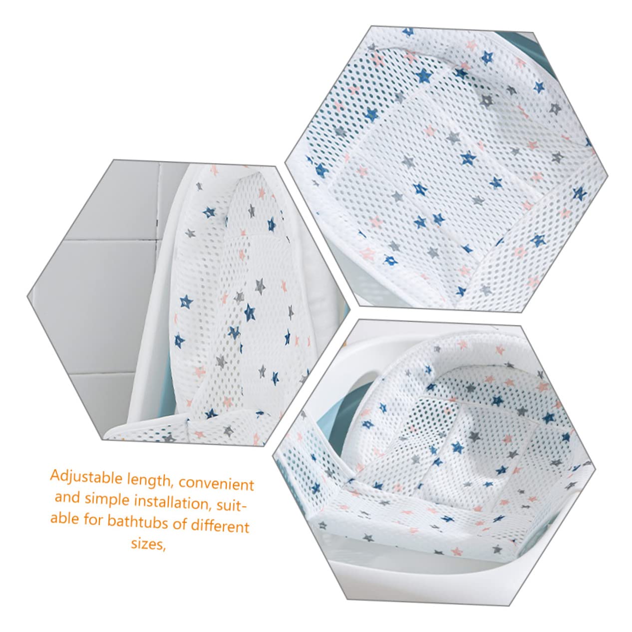 UPKOCH 3piezas Asiento Para Transpirable y Soporte Antideslizante Para Bañera Para Recién Nacidos y