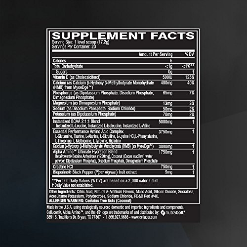 Cellucor Alpha Amino Ultimate EAA & BCAA Recovery Powder + HMB
