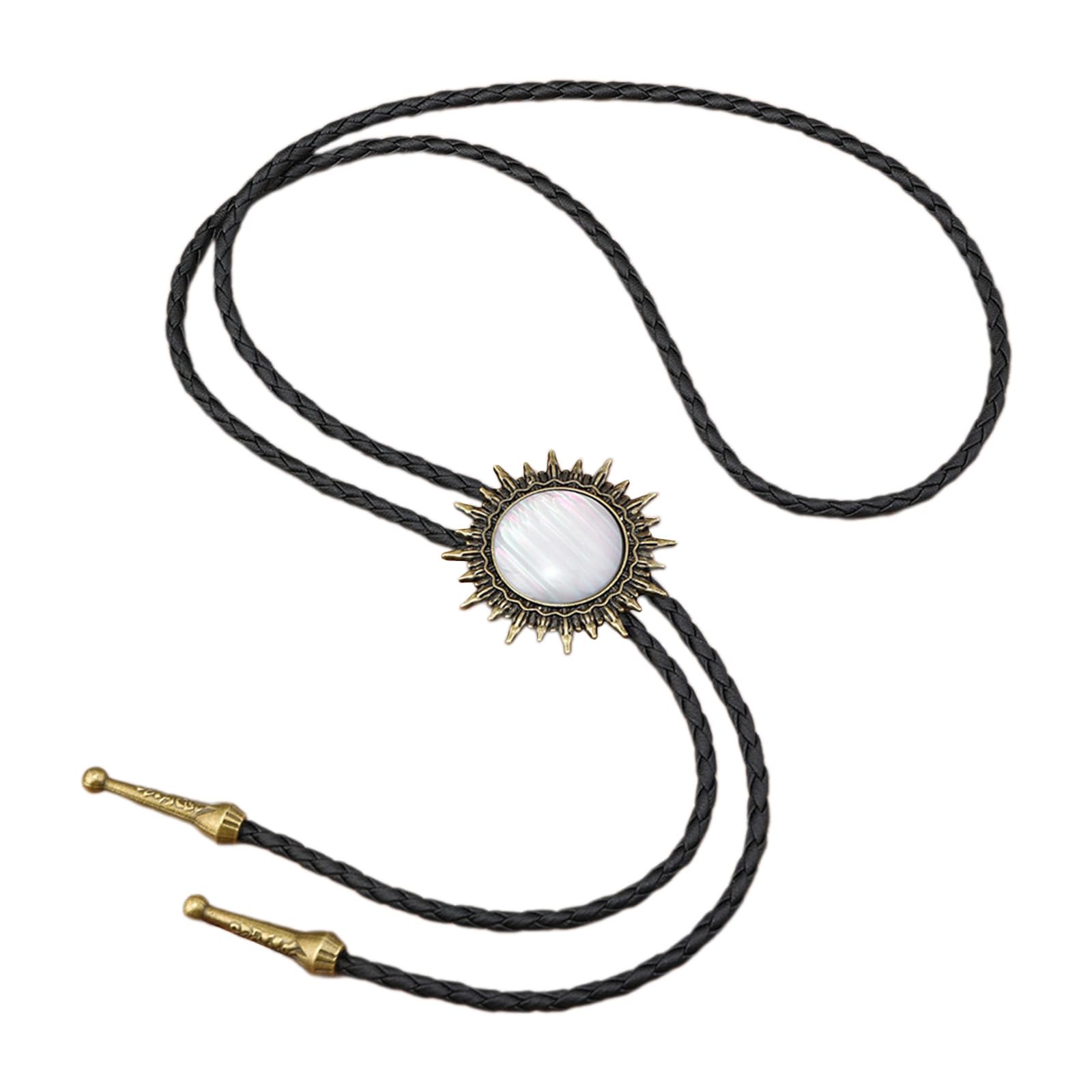 ZBIianxer Bolo Tie For Male Evening Party Cowboy Necktie With Gemstones Pendant Gentleman Formal Meeting Party Supply Metal Bolo Tie Metal Tie Wrap Bolo Tie For Women Bolo Ties For Male Western