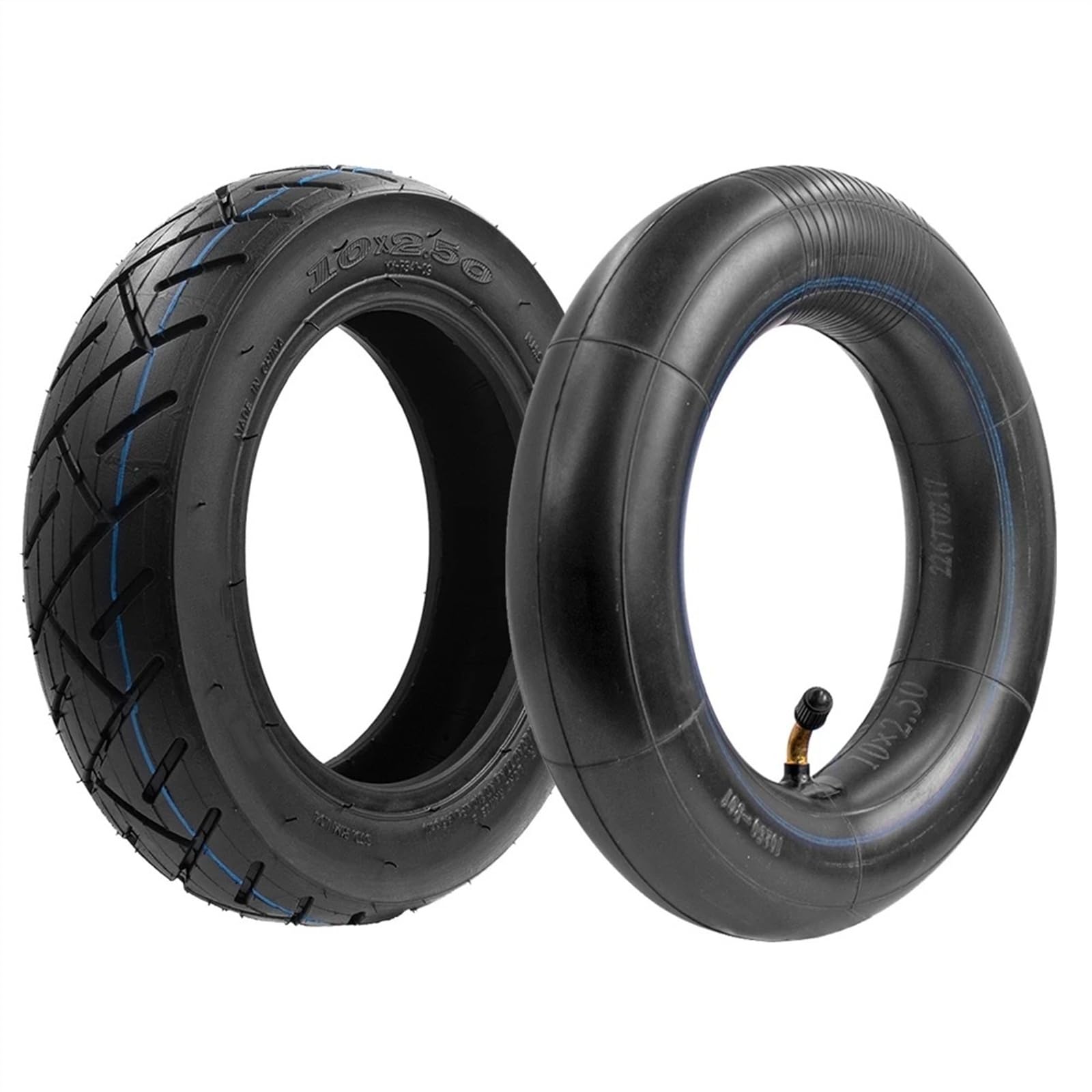Générique Pneu AntidéRapant Trottinette Pneu de Tube Pneu intérieur ou extérieur Durable 10 Pouces USO apto Para Le Roue Gonflable Scooter électrique 10x2.5