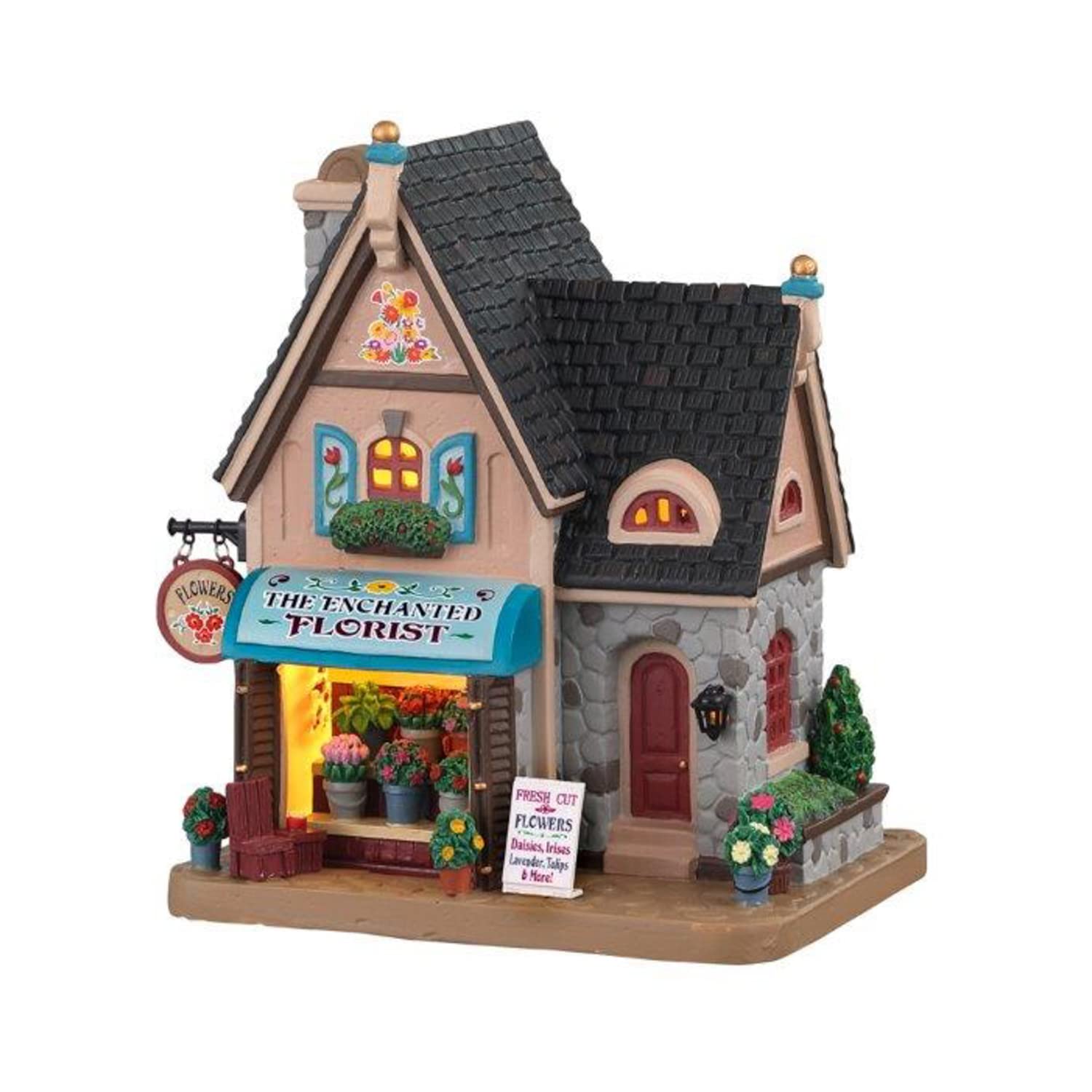 Lemax - The Enchanted Florist 05657 - Porzellan - Dekorative Figur - Grün - Weihnachtsdorf