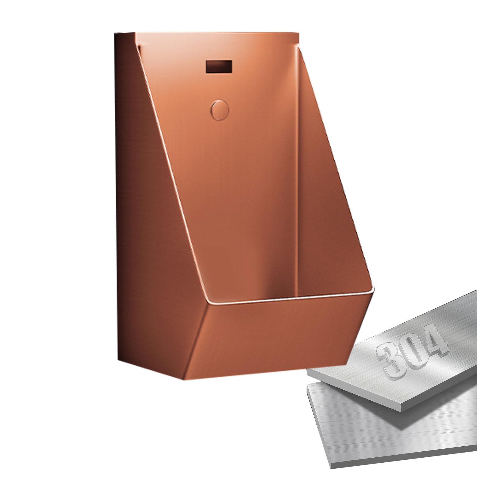 Urinalrinnen, Urinale aus Edelstahl für Männer, Urinal aus Edelstahl 304, Wandurinal, kommerzielles Spülurinal für Männer, Urinale für Erwachsene, Urinal für öffentliche Toiletten (D)