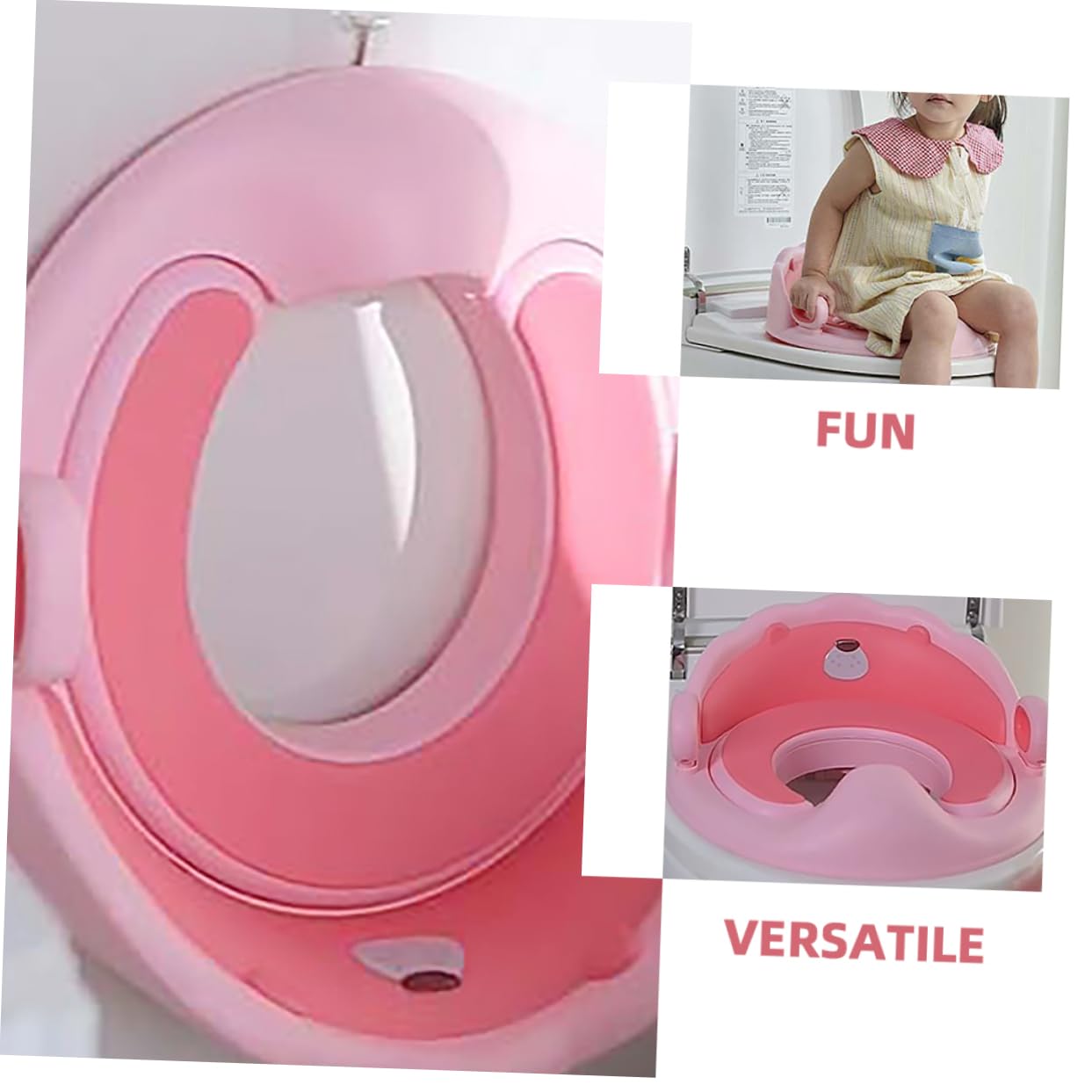 Yardwe Inodoro Con Asiento y Escalera Cojín Tpe Adecuado Niñas Diseño De León Adorable