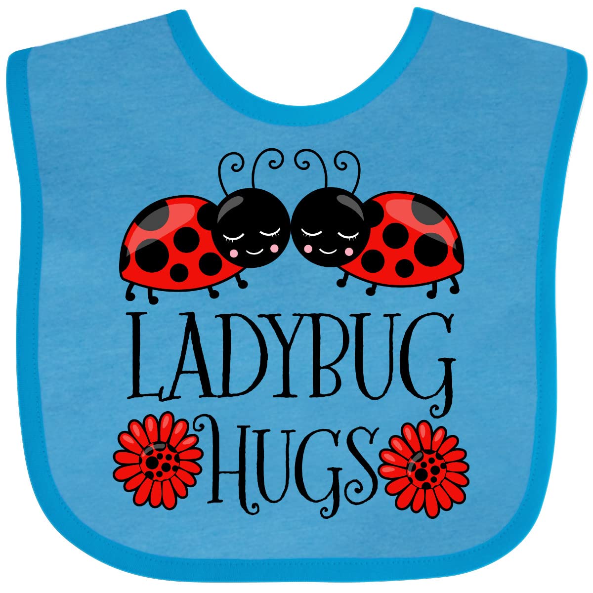inktasticLadybug Hugs Cute Pair Of Ladybugs Baby Bib