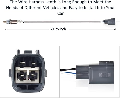 Miniatura 3 de Nifeida 234-9052 Sensor de oxígeno O2 de relación de combustible de aire aguas arriba compatible con Toyota Corolla Matrix Pontiac Vibe 2007-12