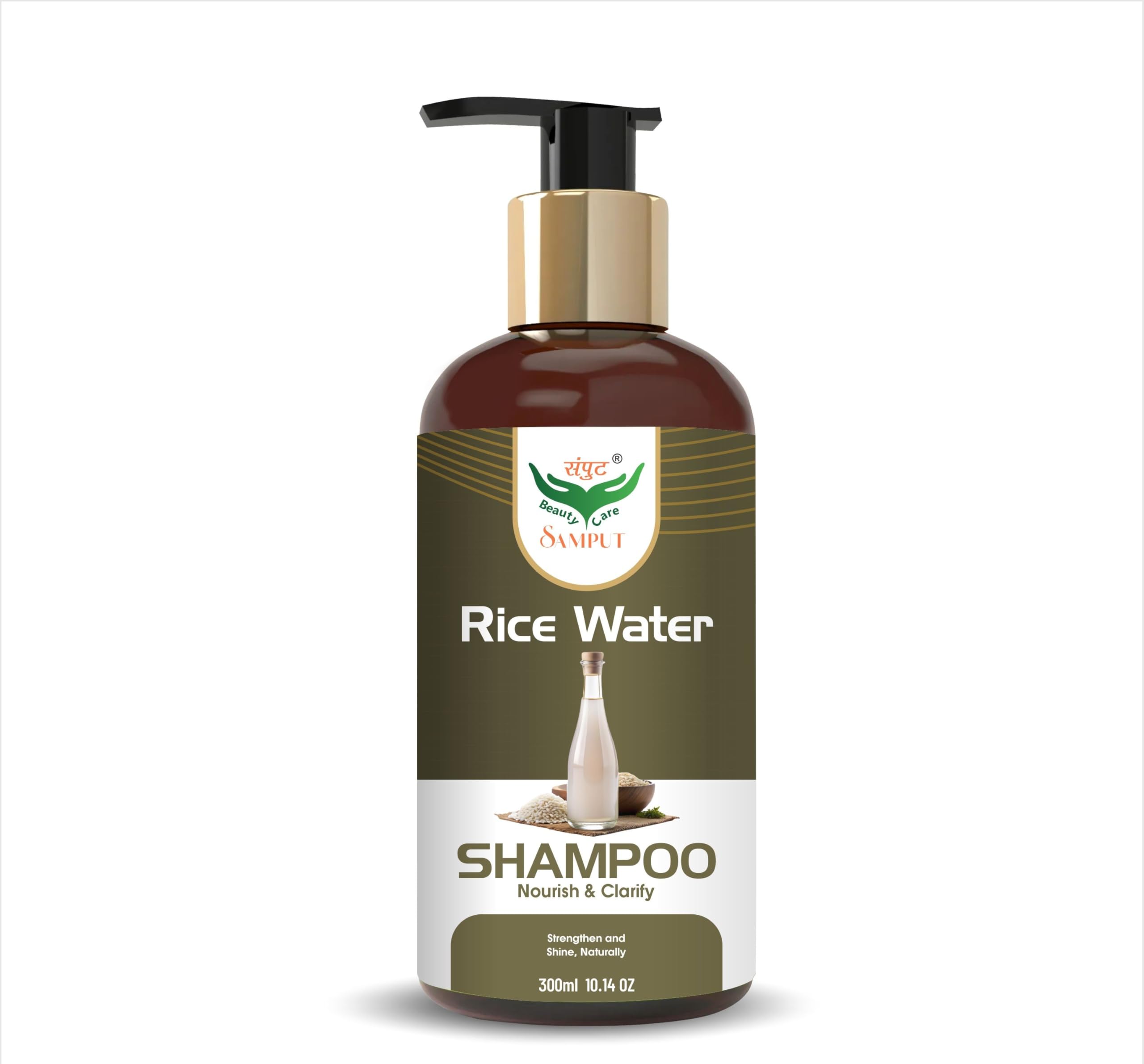 Samput_RiceWater_ Deep Conditioning Natural & Clarify Nourish Hair Growth Sulfate-Free Shiny Hair Eco-Friendly Shampoo for Men & Women (300)-picture-27