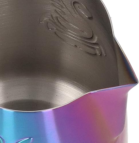 Miniatura 9 de Jarra espumosa, capacidad de 12.8fl oz, boquilla de águila, espumador de leche, grado alimenticio para crema deslumbrante