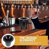 Vista 4 de Cata de vinos Spittoon 2 piezas de cata de vino cubo de plástico para degustación de vino Spittoon Cuchara de copa de escupir barril de vino frío